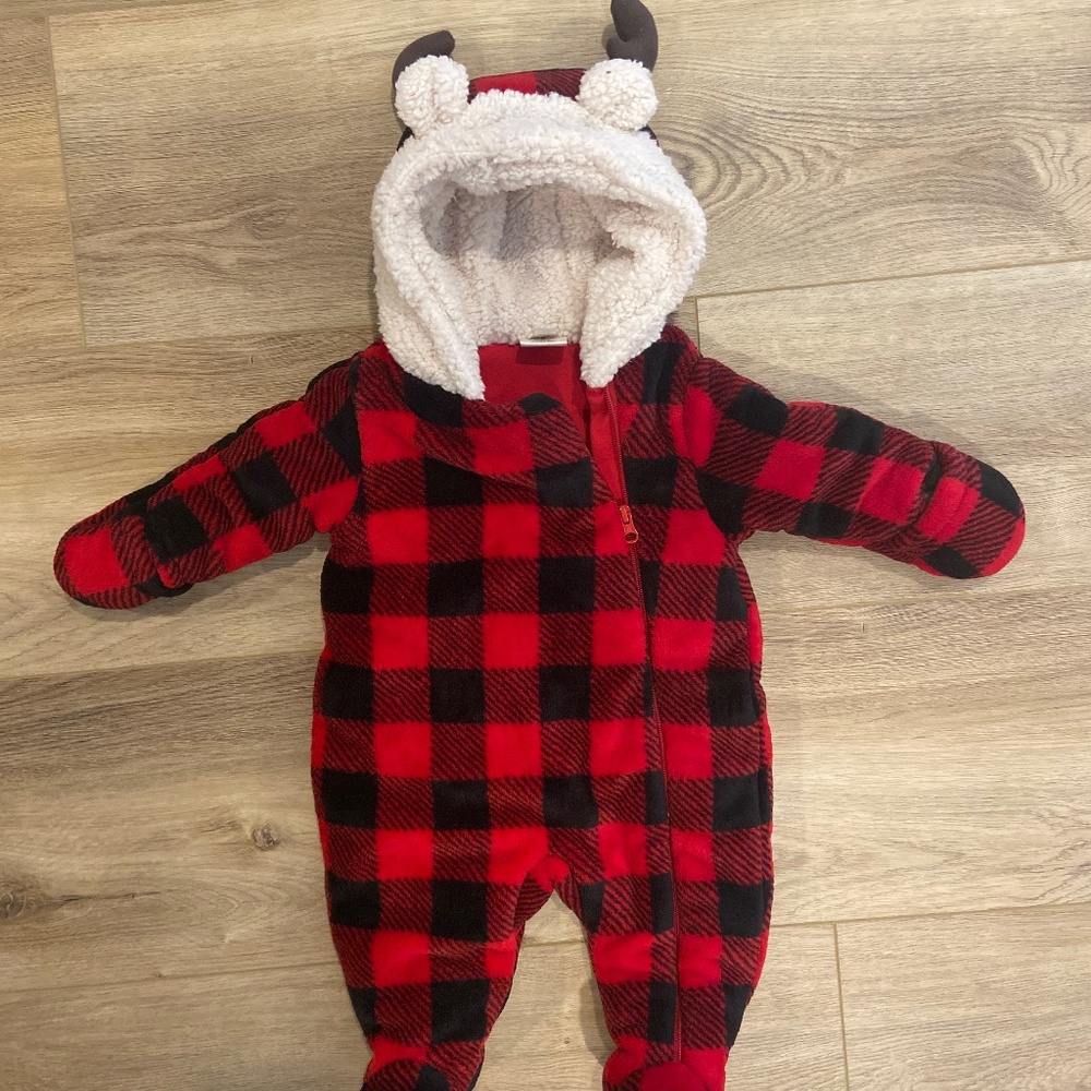 First Wish - Cozy Baby Winter Suit Plaid